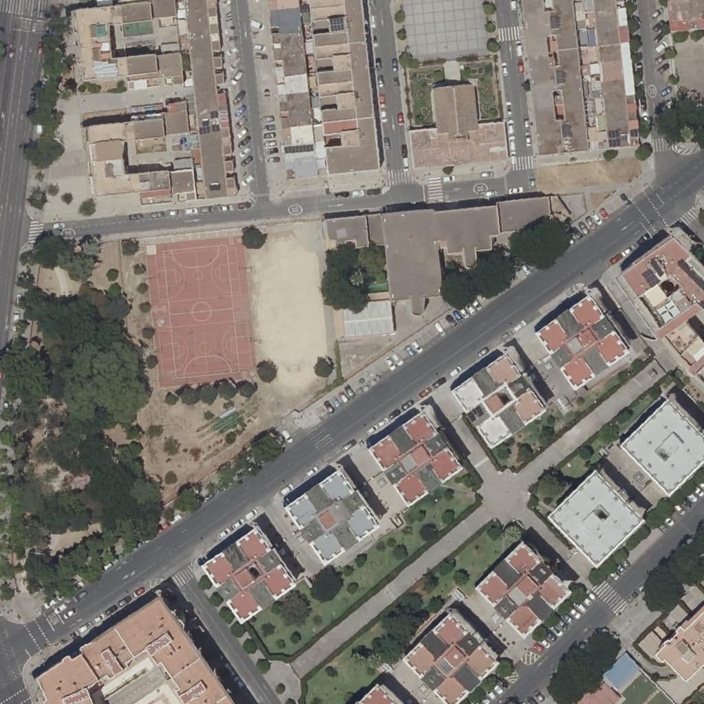 Aerial view of the grounds of Virgen De La Esperanza