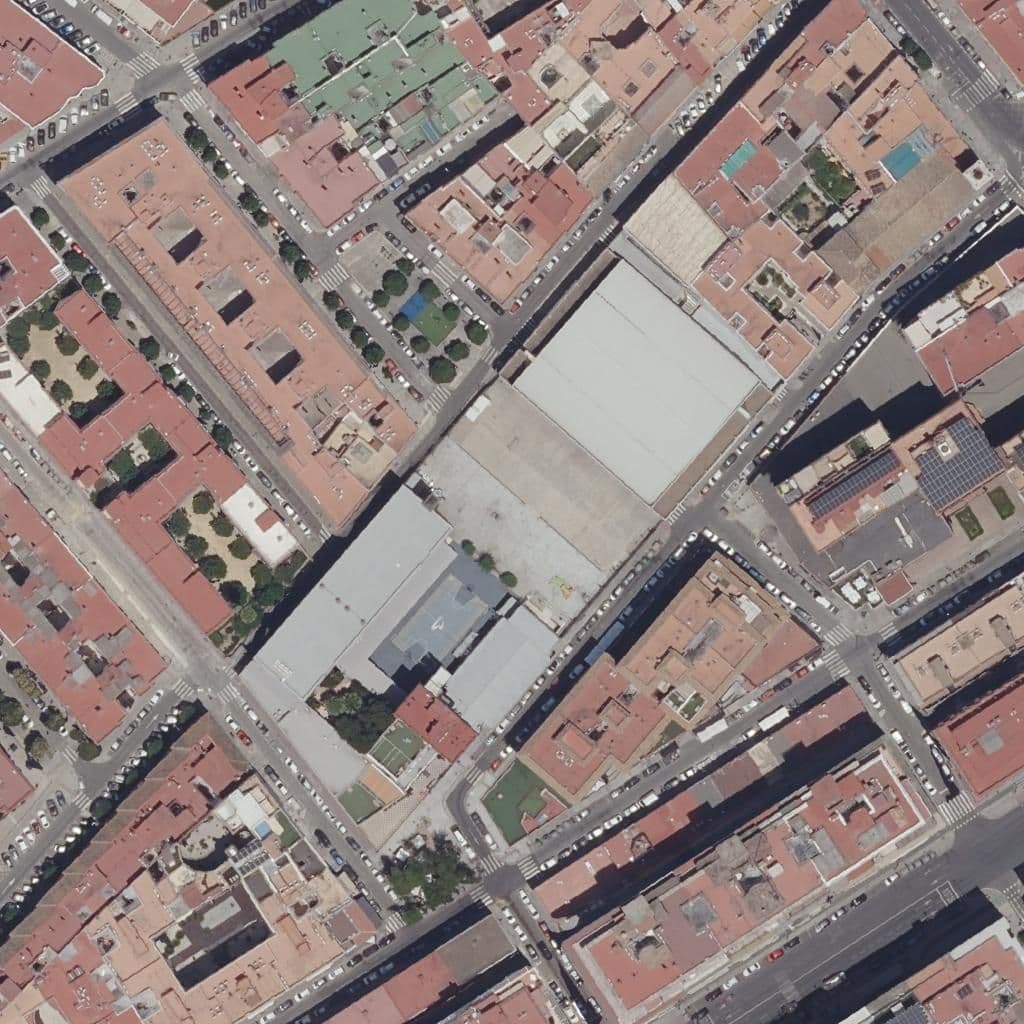 Aerial view of the grounds of San Fernando