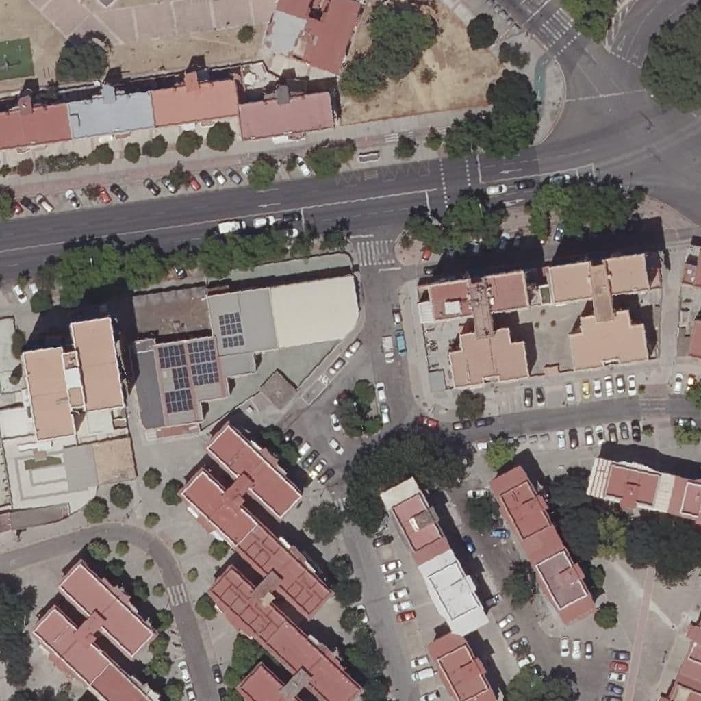 Aerial view of the grounds of Nuestra Señora De Las Mercedes