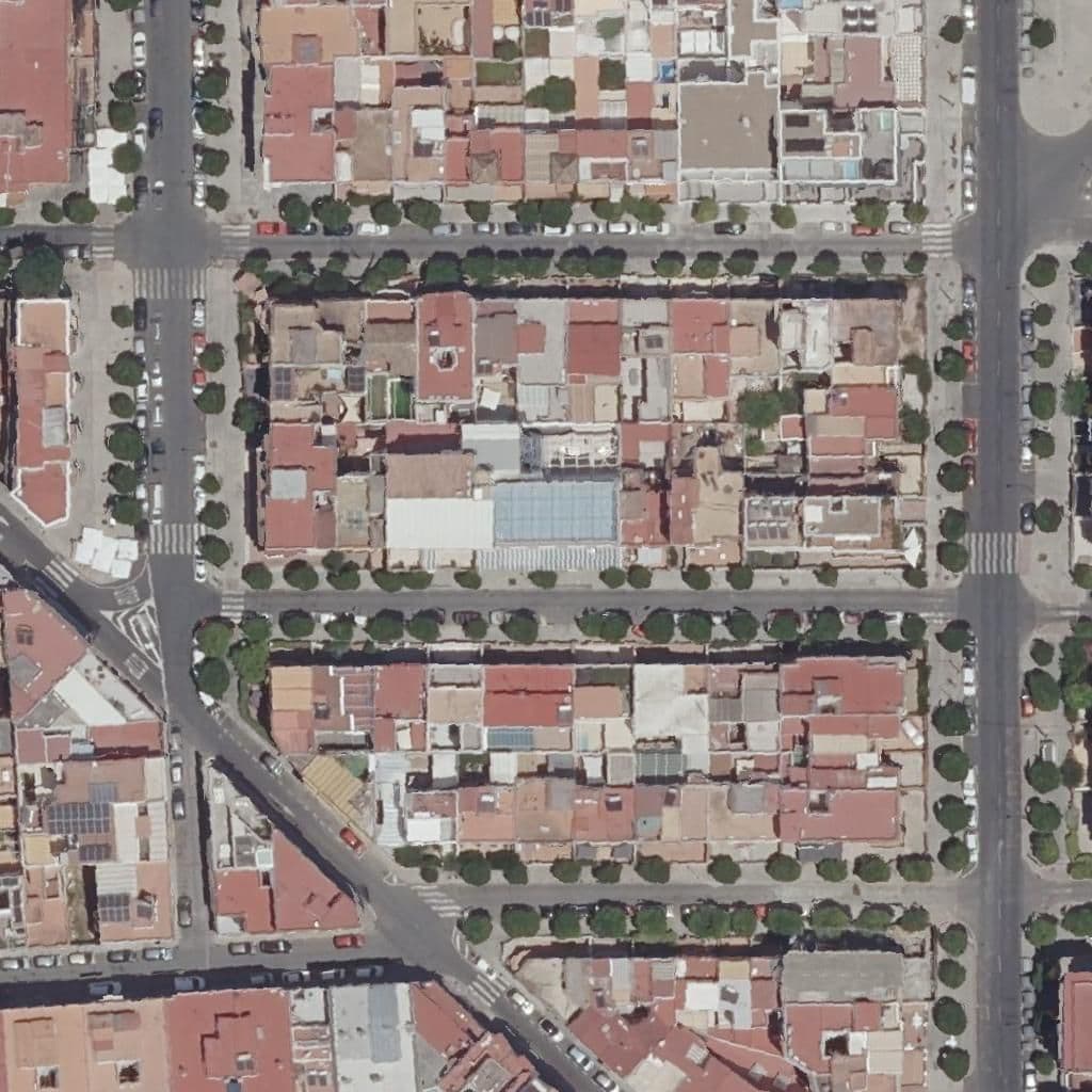 Aerial view of the grounds of Nuestra Señora De Andévalo