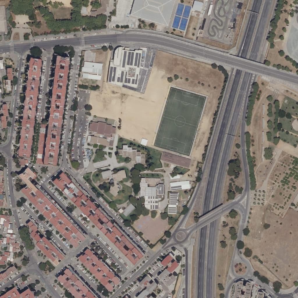 Aerial view of the grounds of Altair