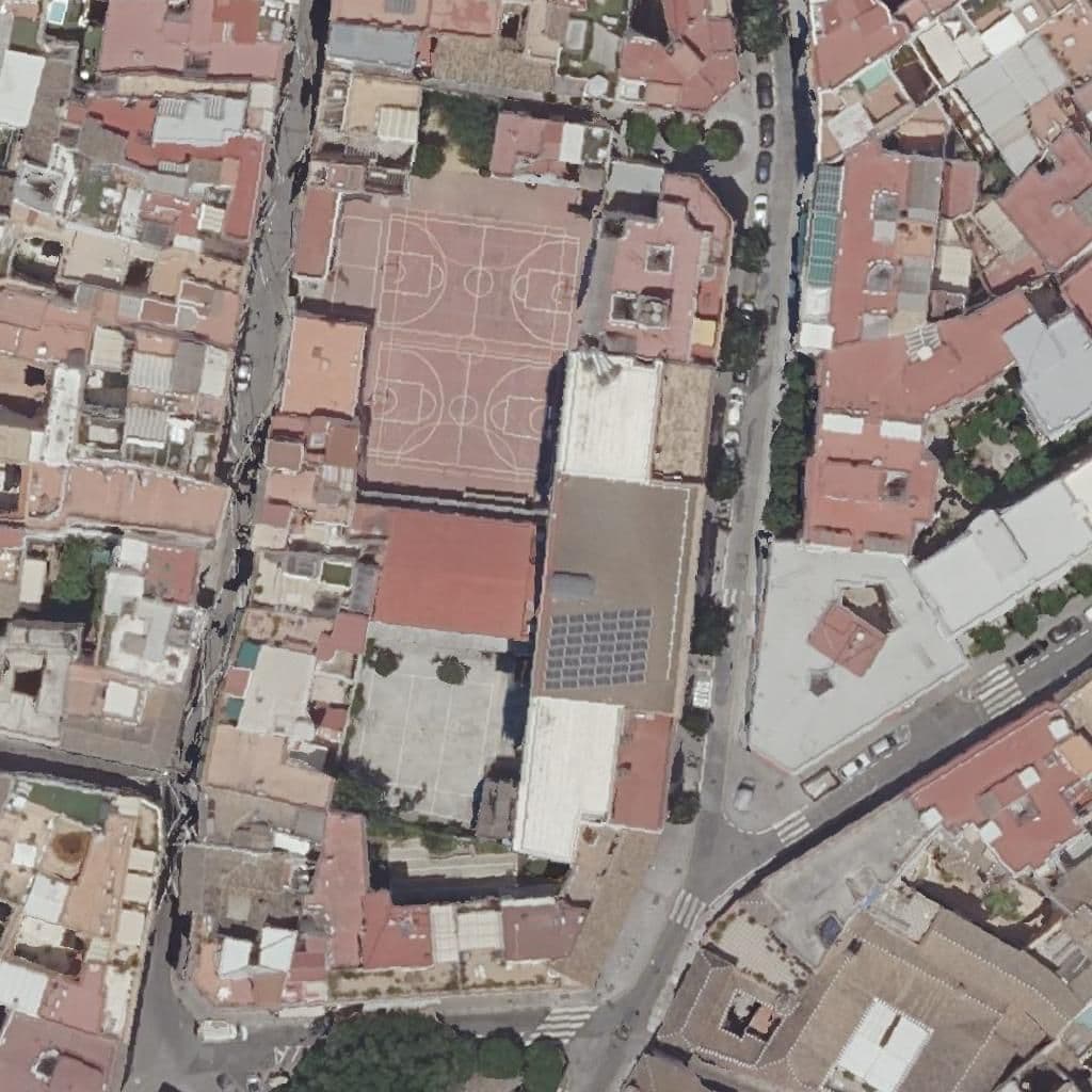 Aerial view of the grounds of Velázquez