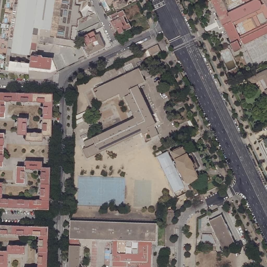 Aerial view of the grounds of Fernando De Herrera