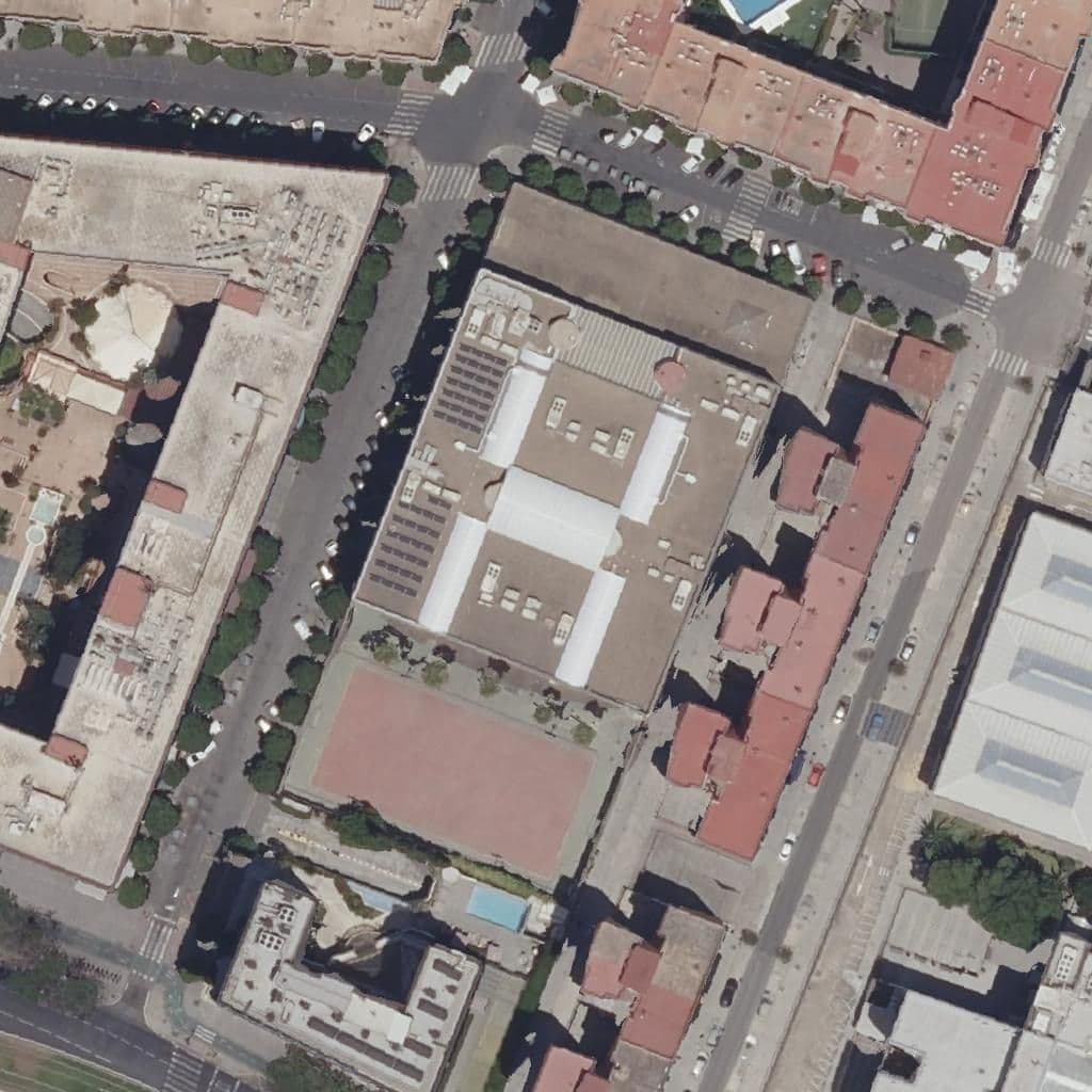 Aerial view of the grounds of Murillo