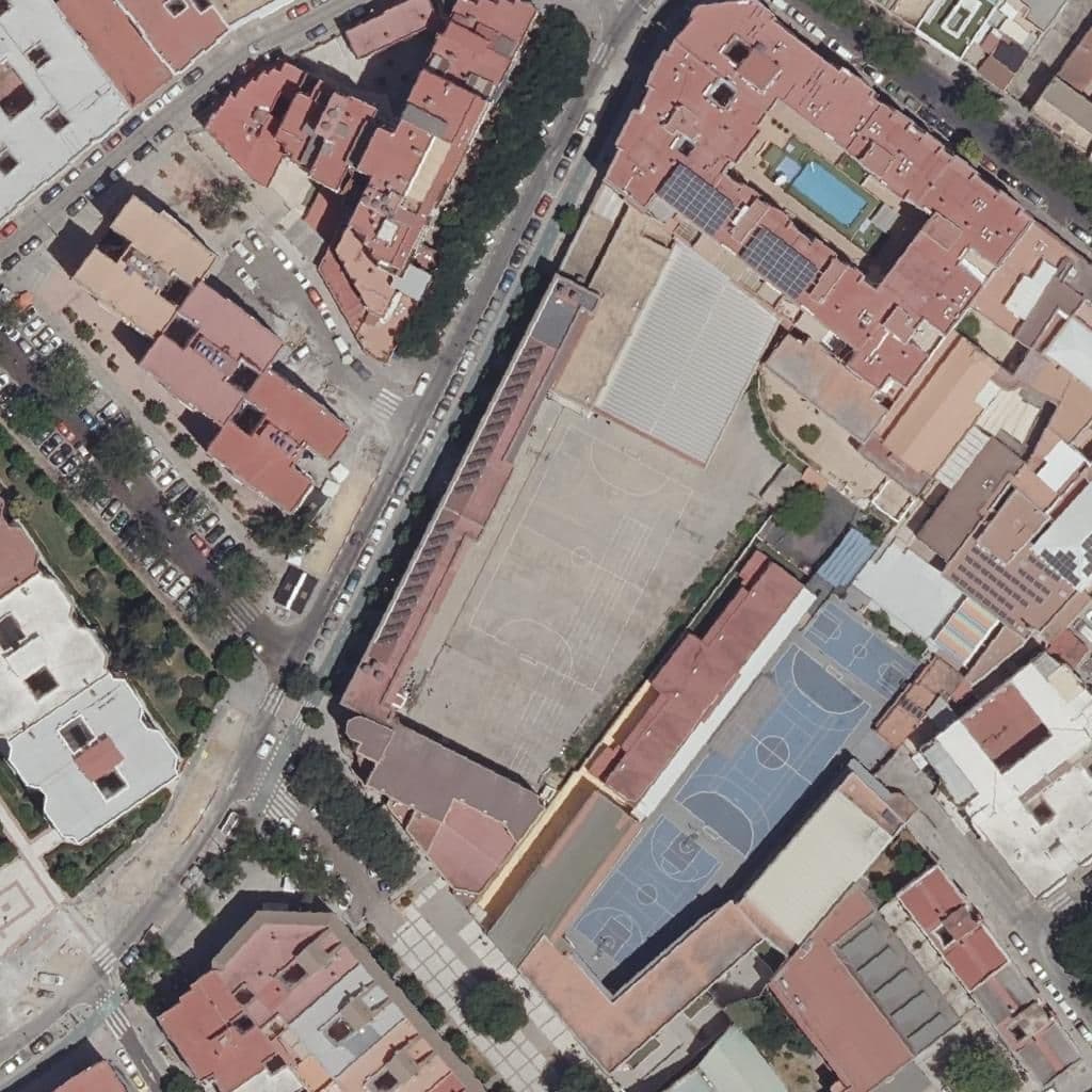 Aerial view of the grounds of Vicente Aleixandre