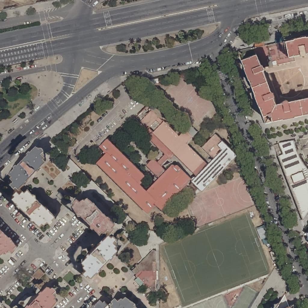 Aerial view of the grounds of Pino Montano