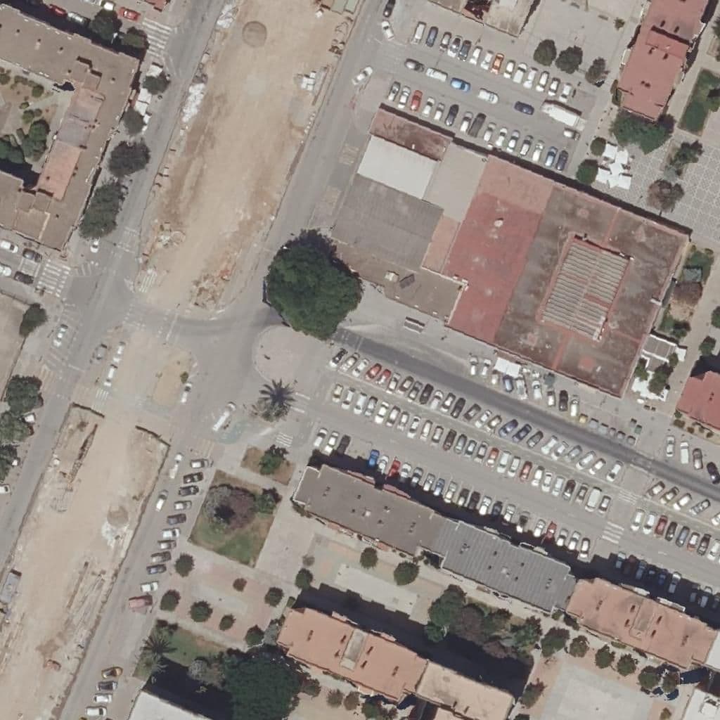 Aerial view of the grounds of Julio César