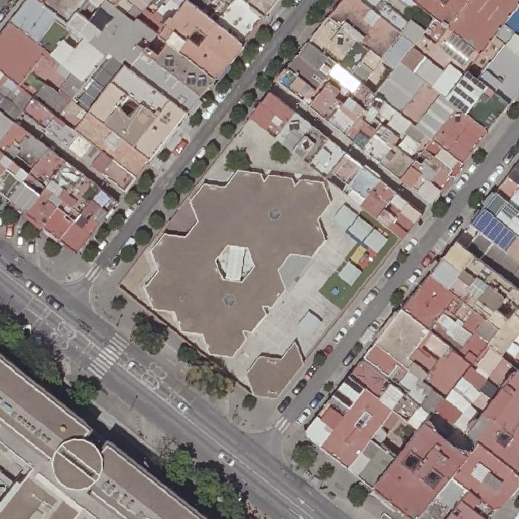 Aerial view of the grounds of Toribio De Velasco