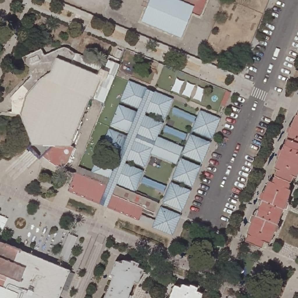 Aerial view of the grounds of Albert Einstein