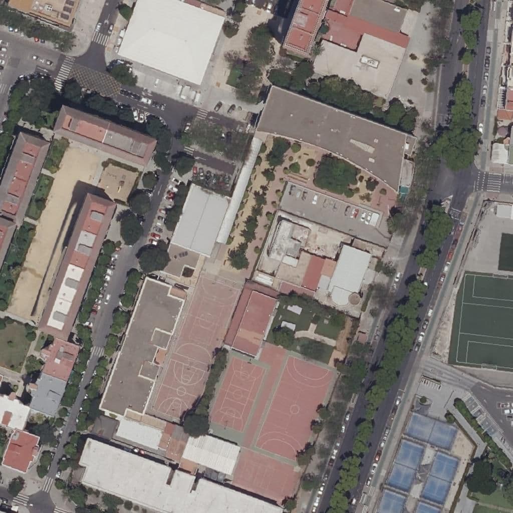 Aerial view of the grounds of Beatriz De Suabia