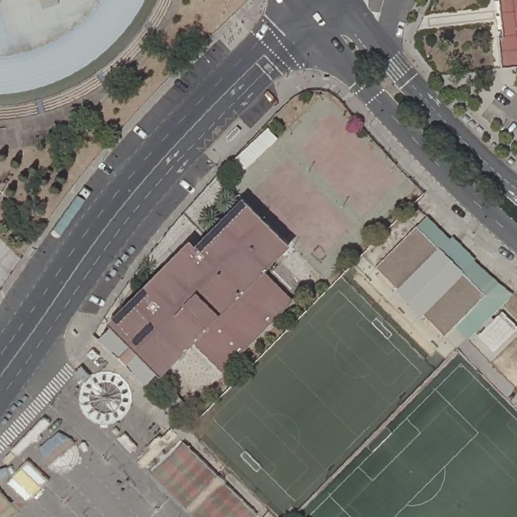 Aerial view of the grounds of Sopeña-San Pablo