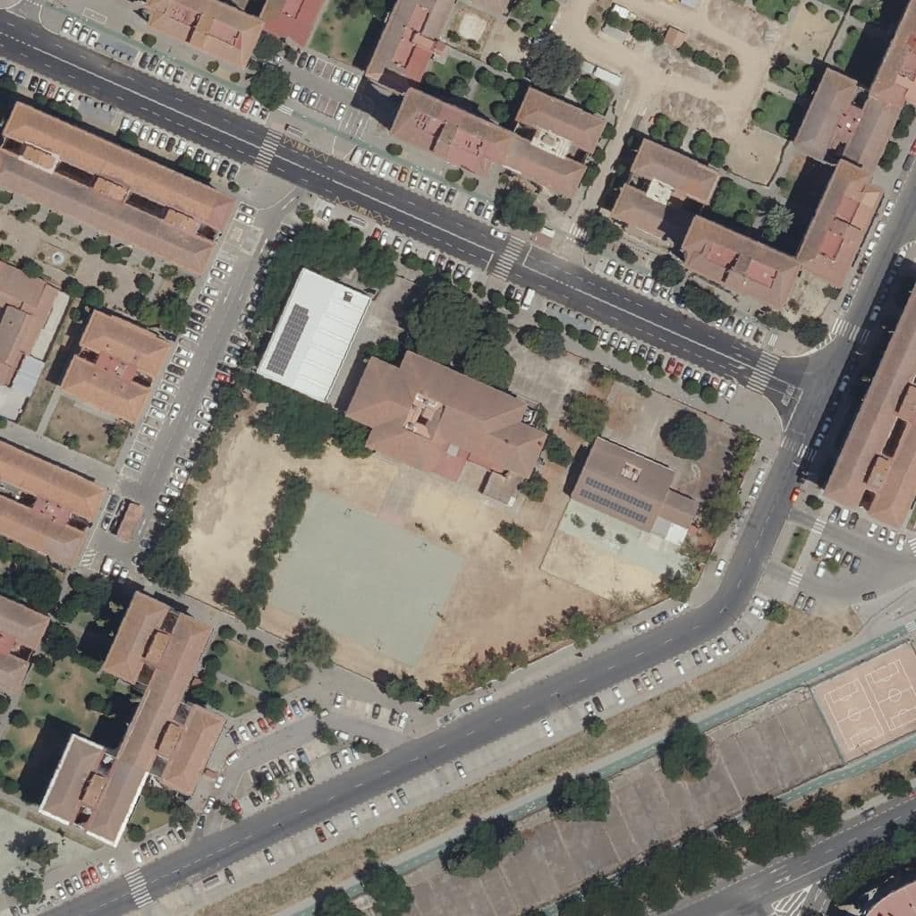 Aerial view of the grounds of Arrayanes