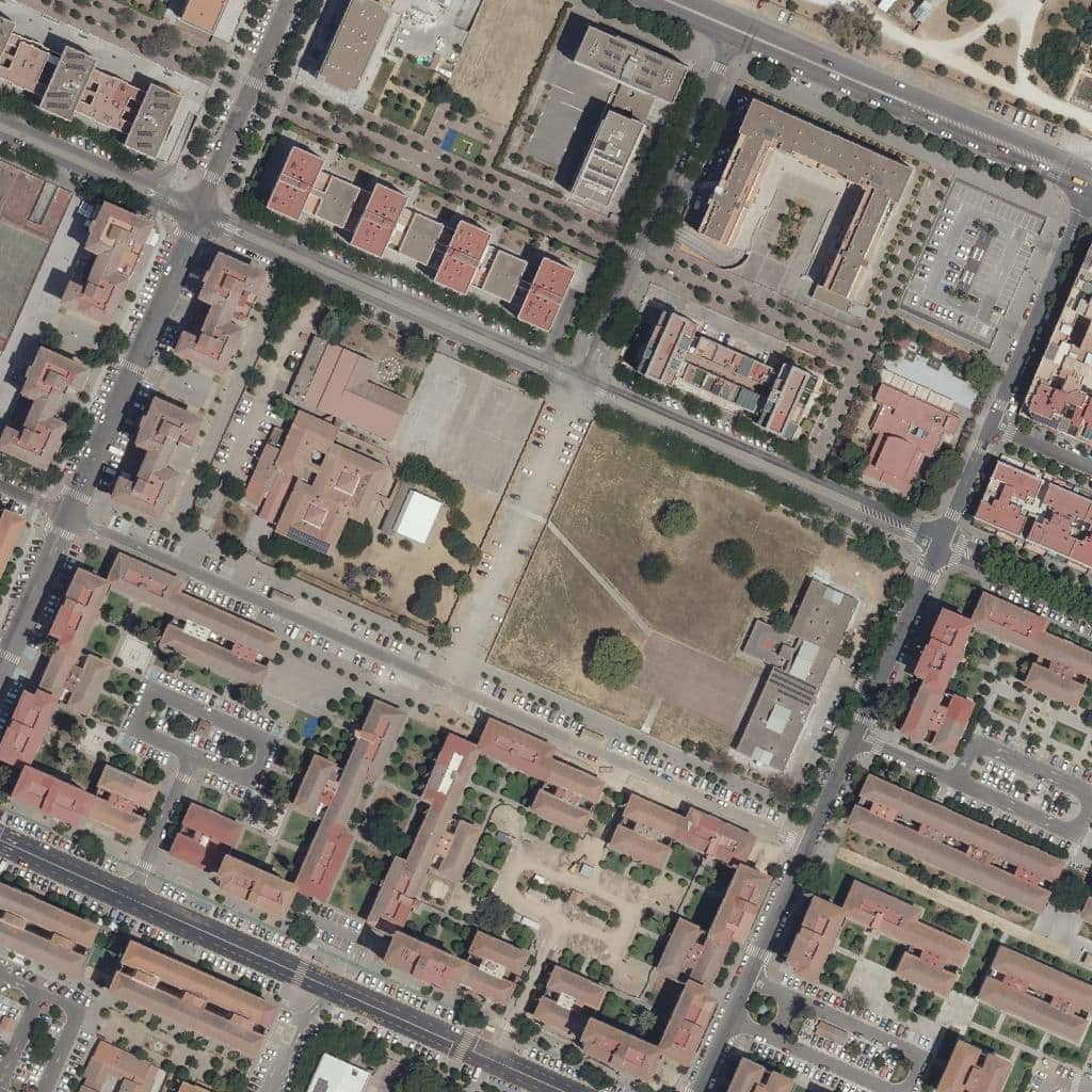 Aerial view of the grounds of Pablo Picasso