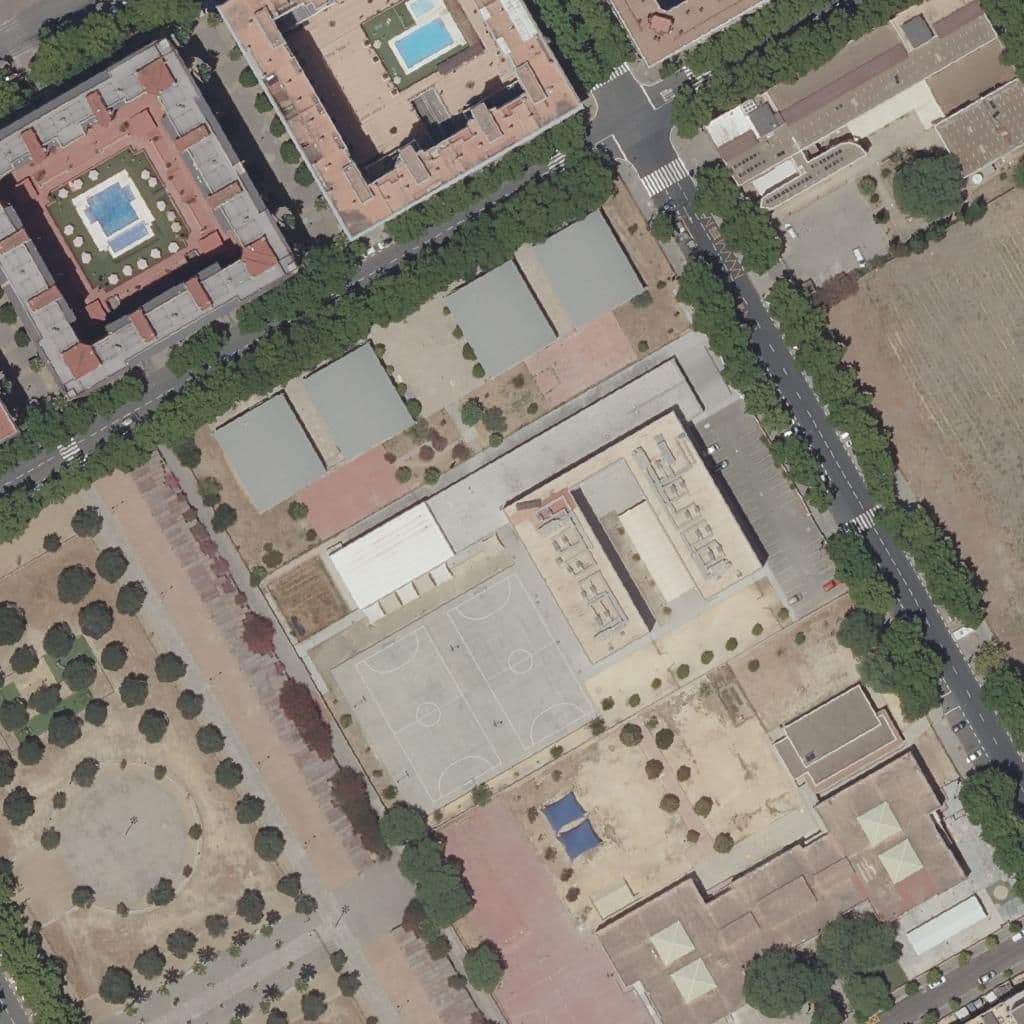 Aerial view of the grounds of Chaves Nogales