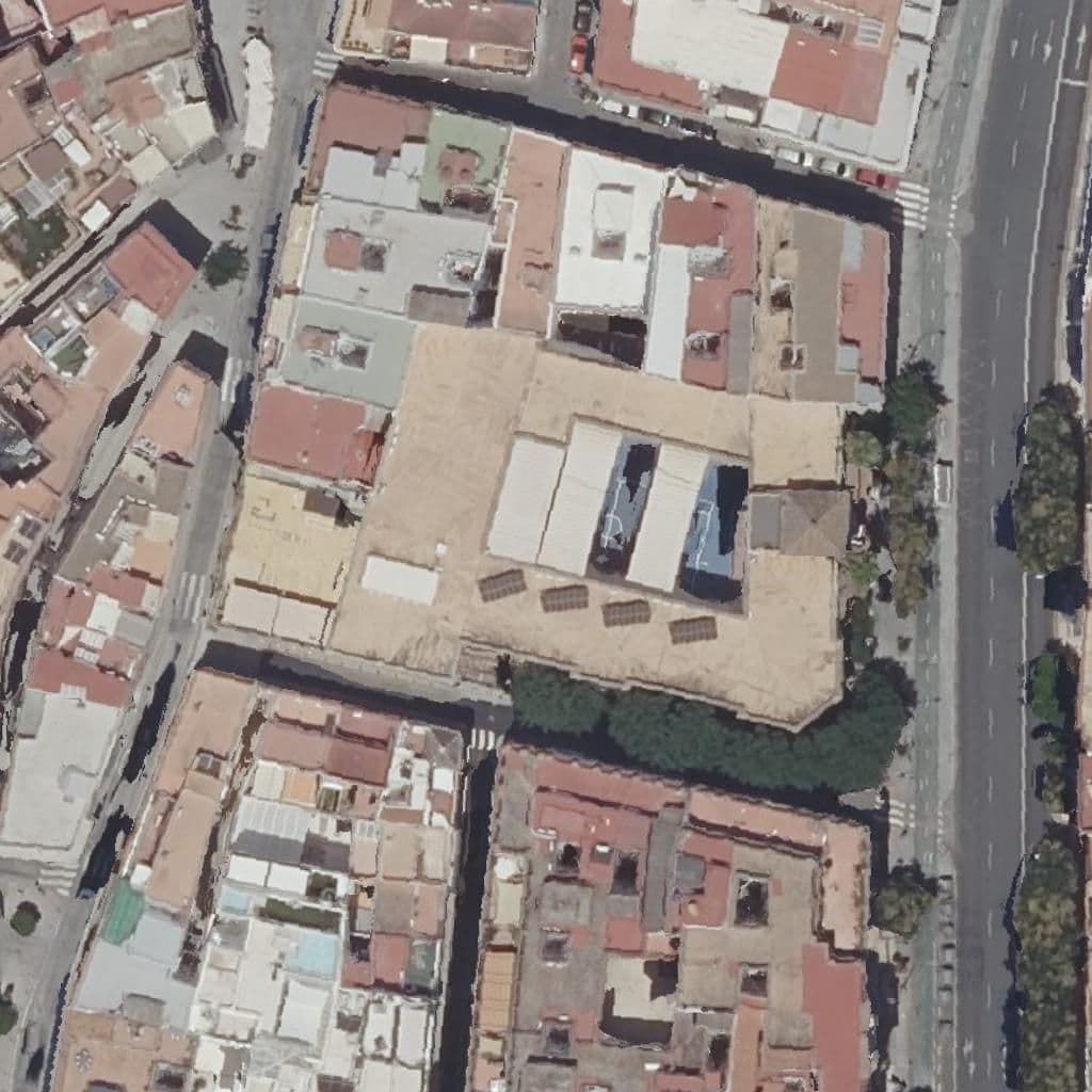 Aerial view of the grounds of Jardines Del Valle