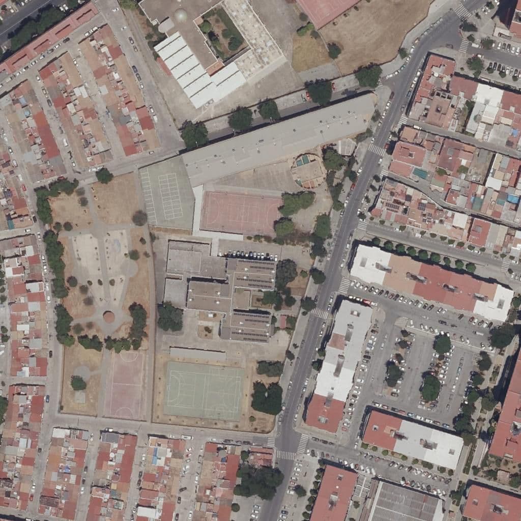 Aerial view of the grounds of Salvador Távora