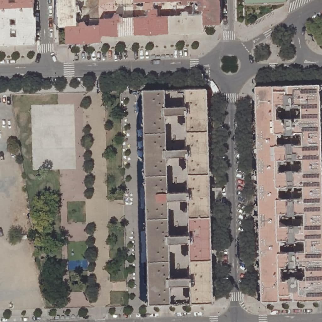 Aerial view of the grounds of Los Increíbles