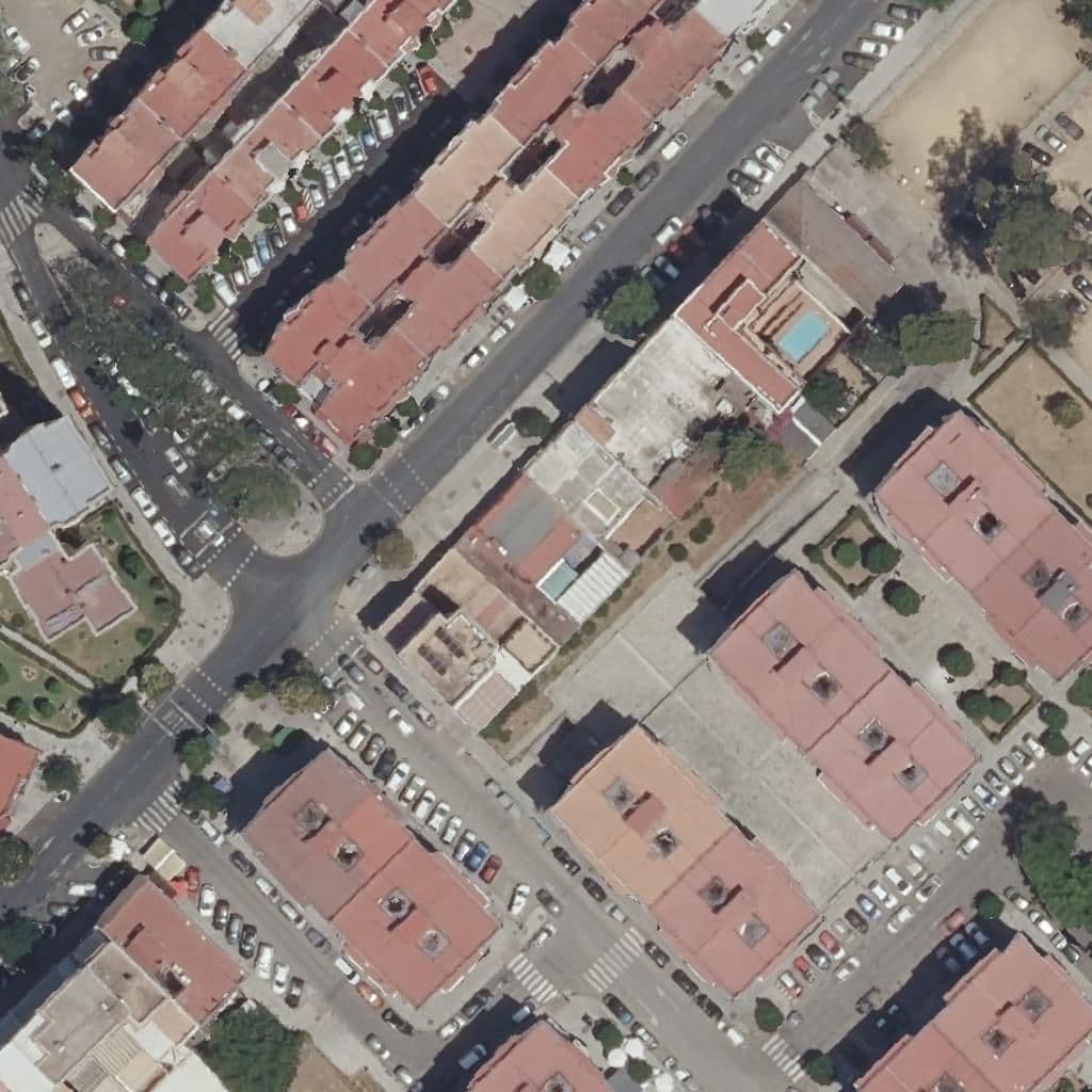 Aerial view of the grounds of Las Margaritas De La Salle