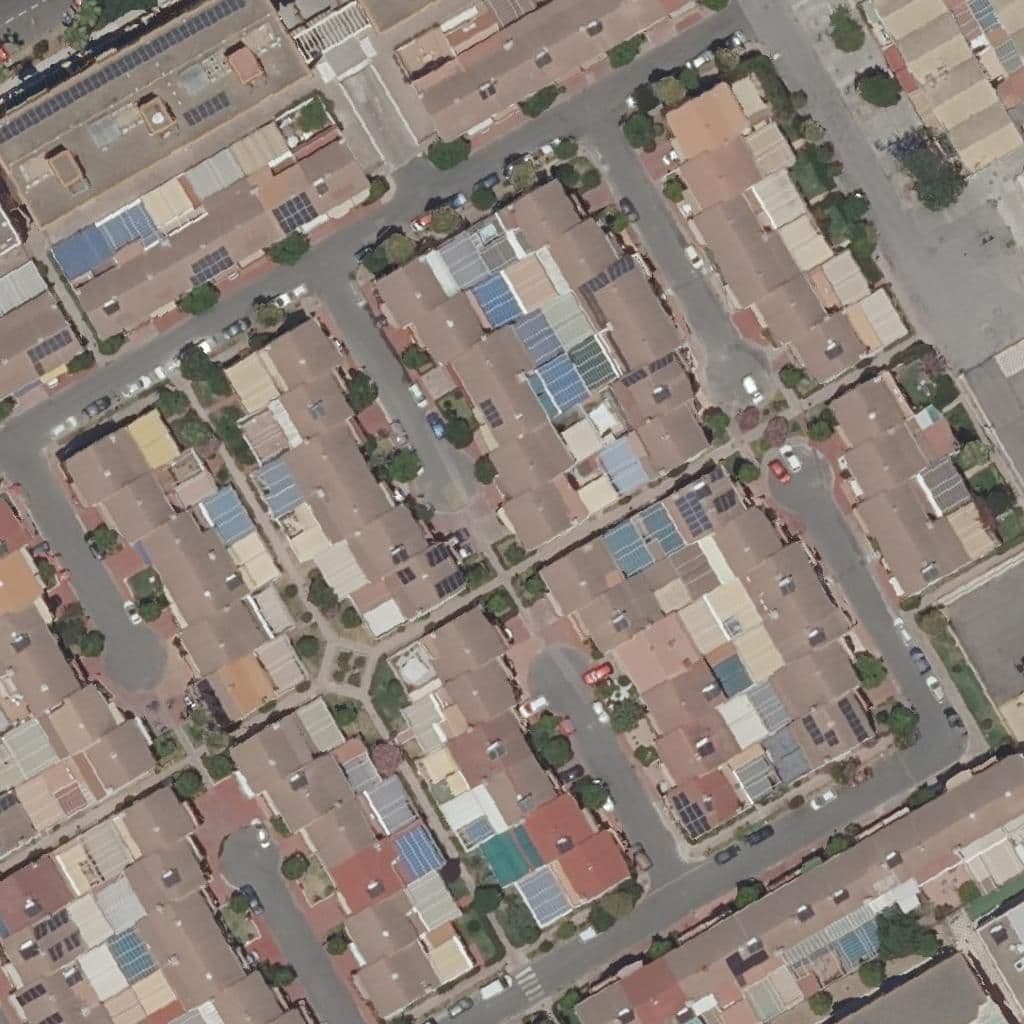 Aerial view of the grounds of La Casita