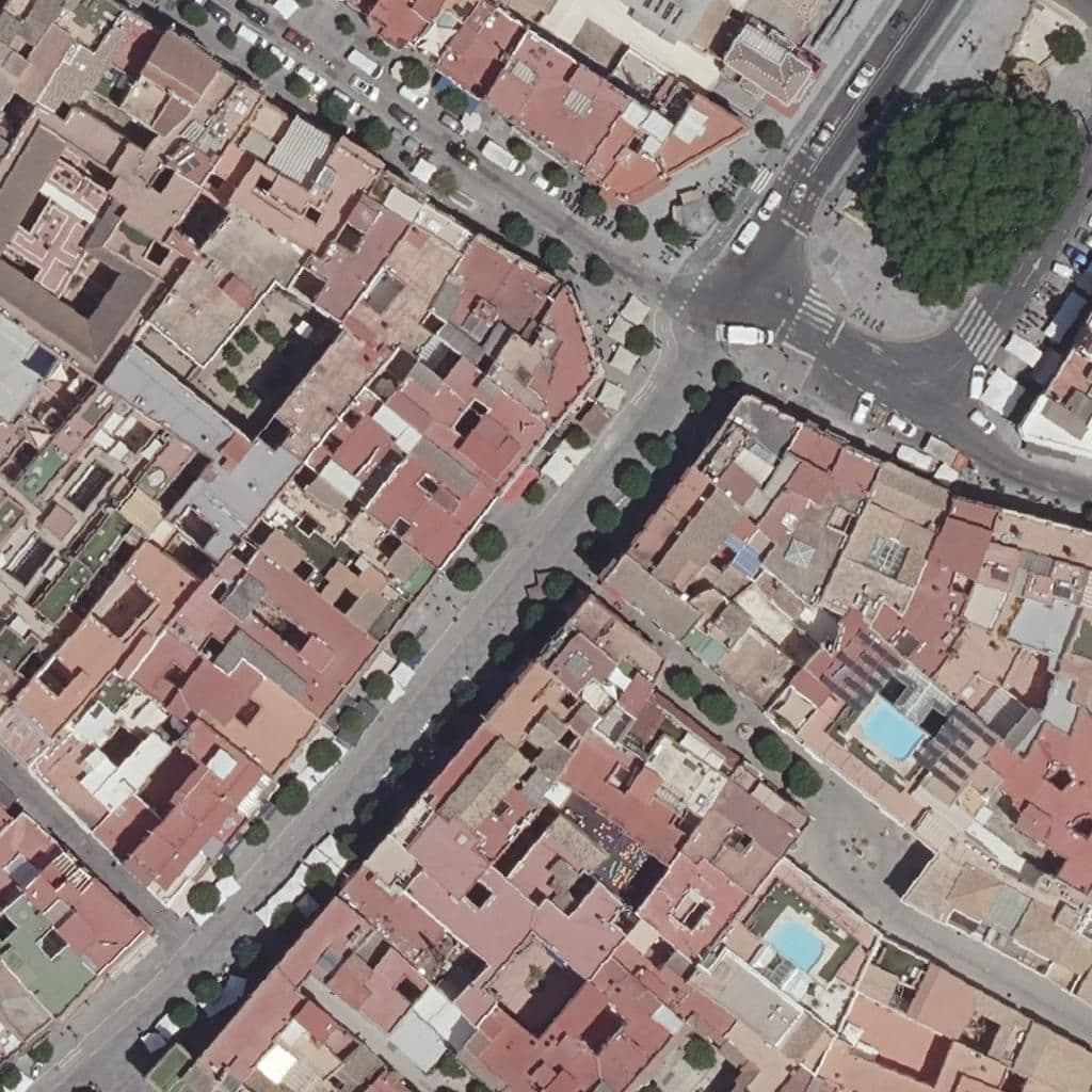 Aerial view of the grounds of Full Moon