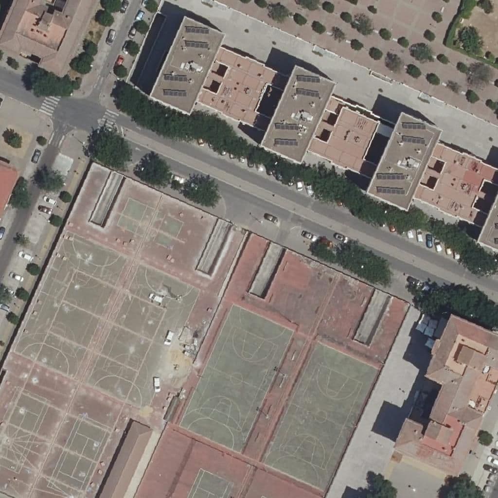 Aerial view of the grounds of Mari Carmen