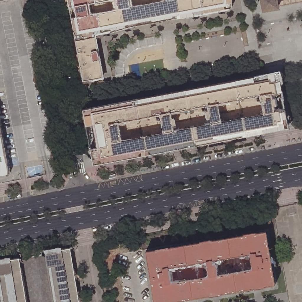 Aerial view of the grounds of Mary Poppins 2