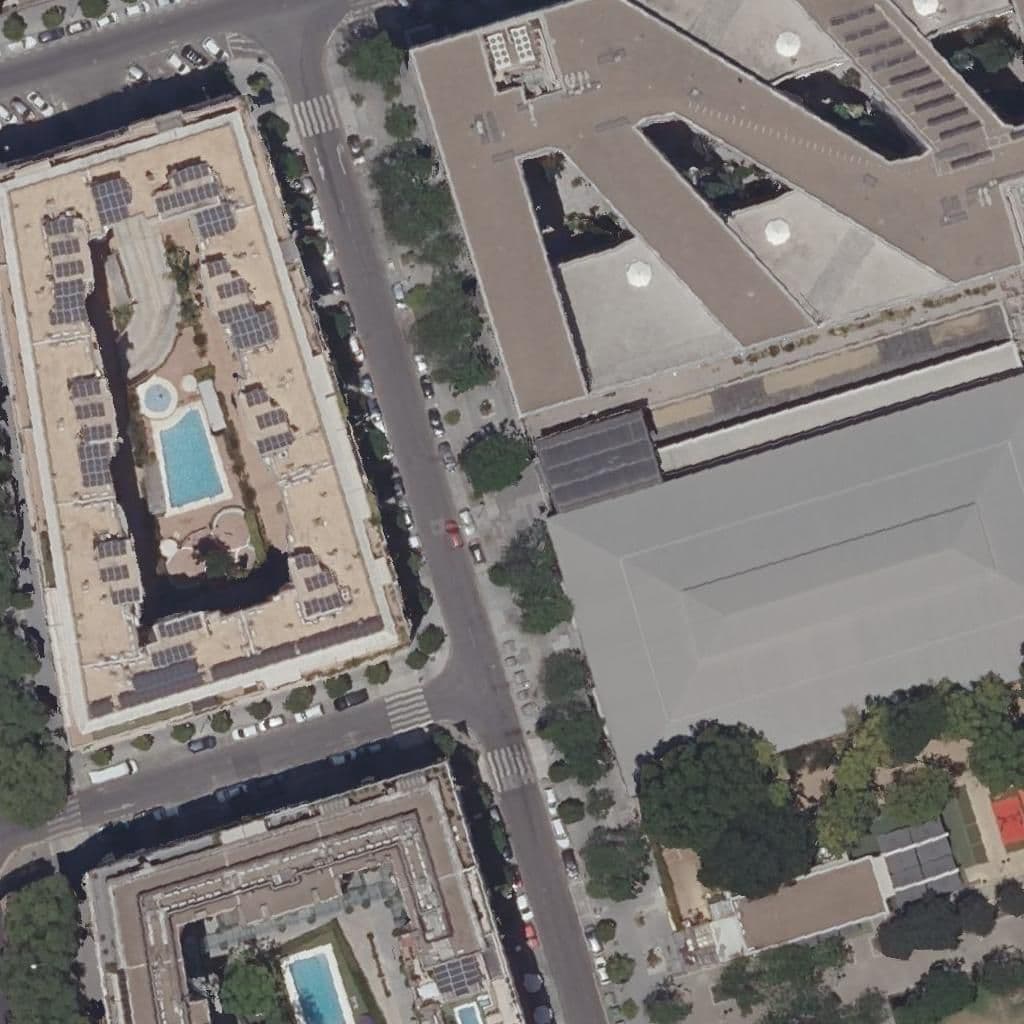 Aerial view of the grounds of El Nido Del Paraguas