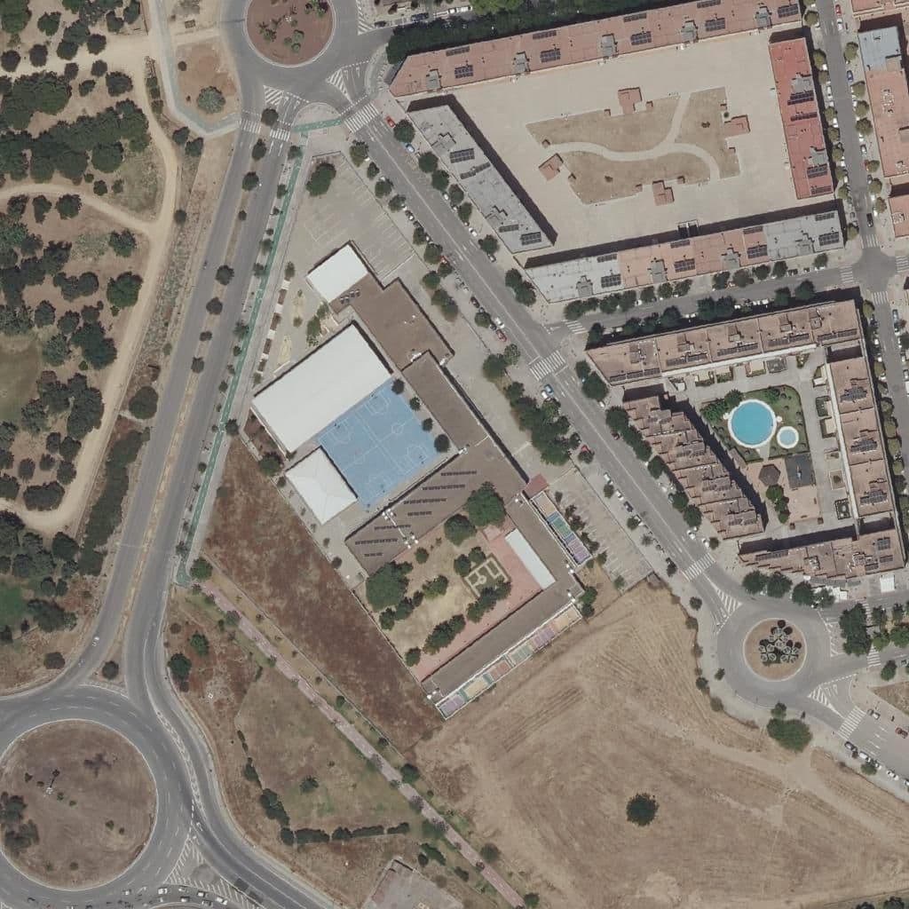 Aerial view of the grounds of Pececitos