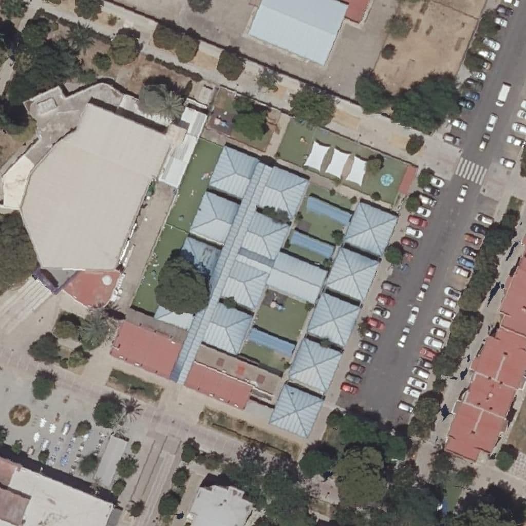 Aerial view of the grounds of Pino Montano