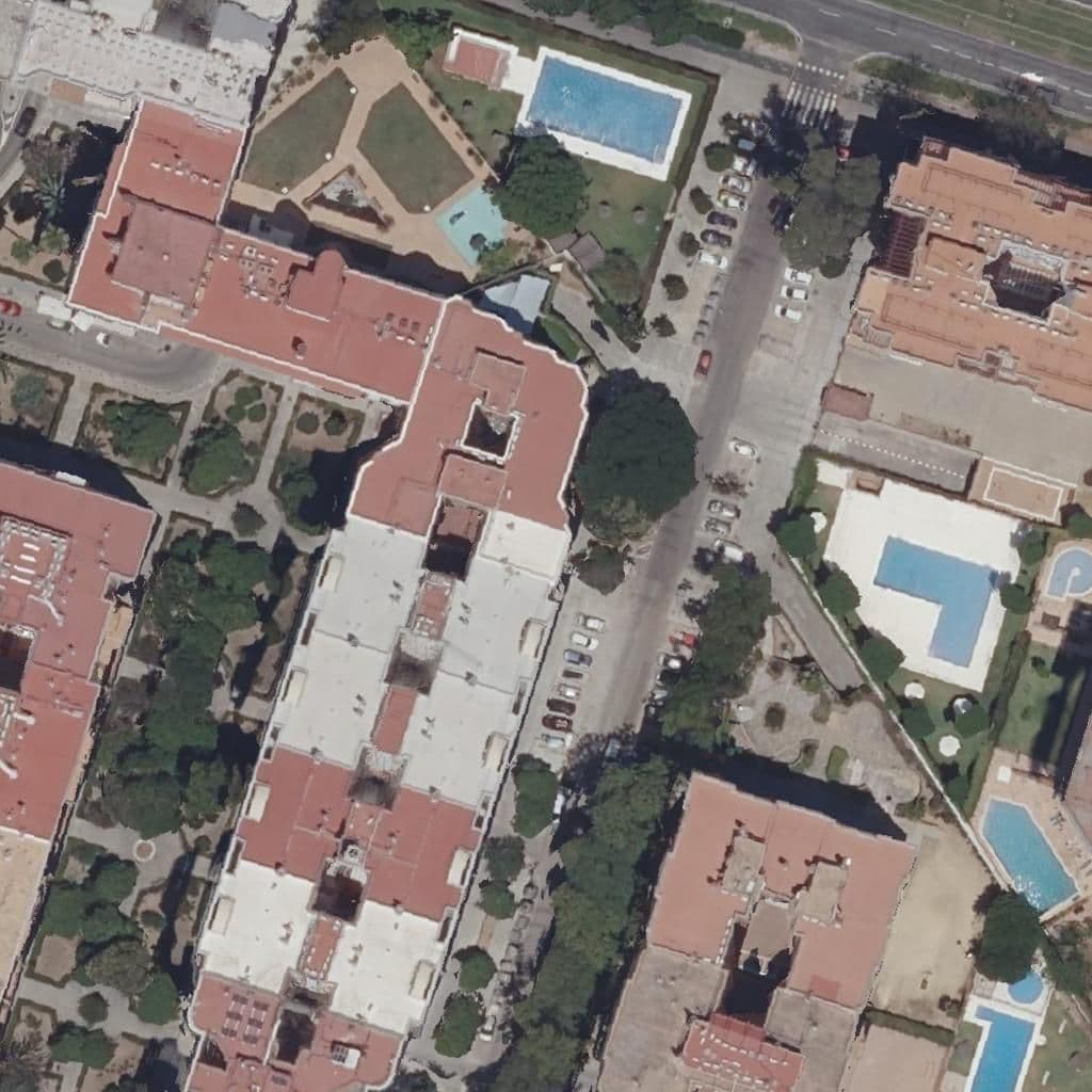 Aerial view of the grounds of Cocoliso