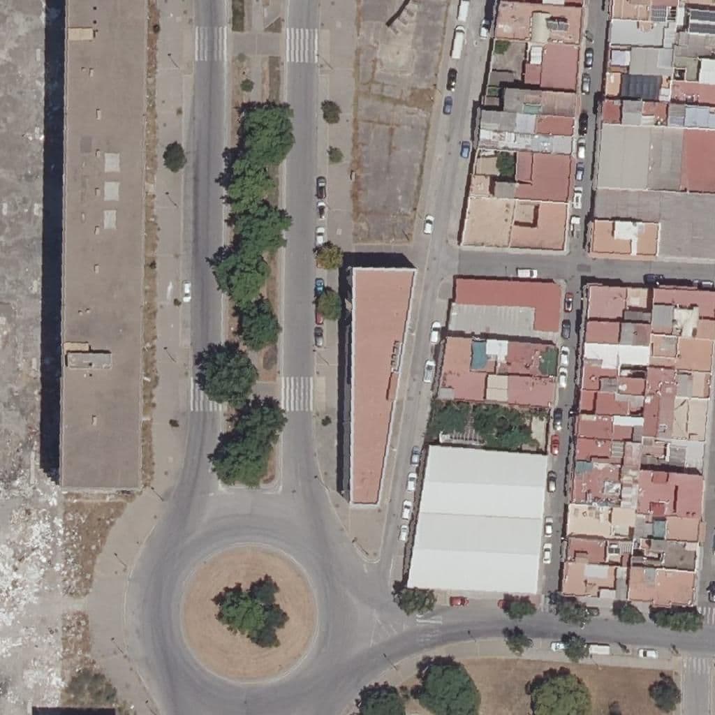 Aerial view of the grounds of La Colmena
