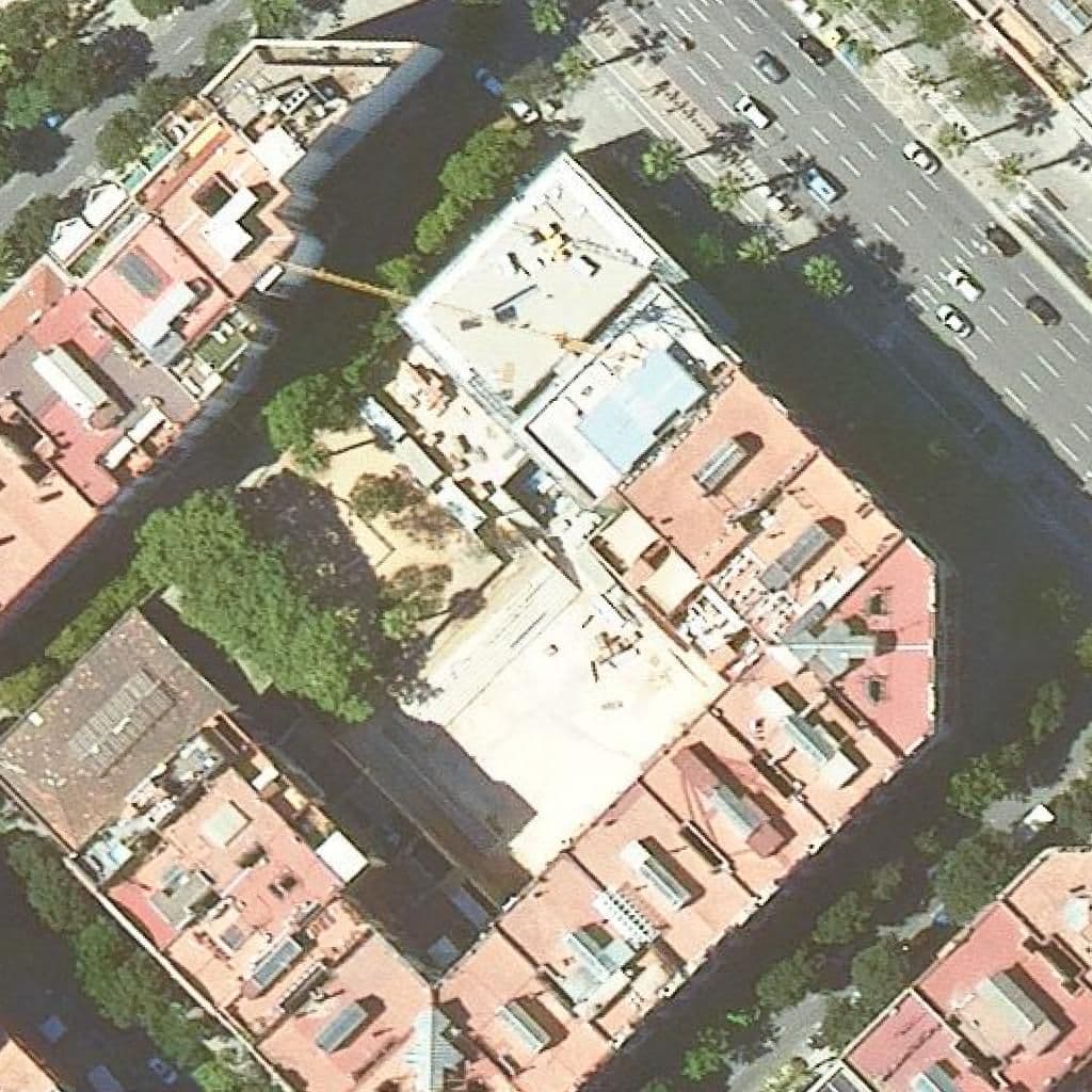 Aerial view of the grounds of Institut Angeleta Ferrer