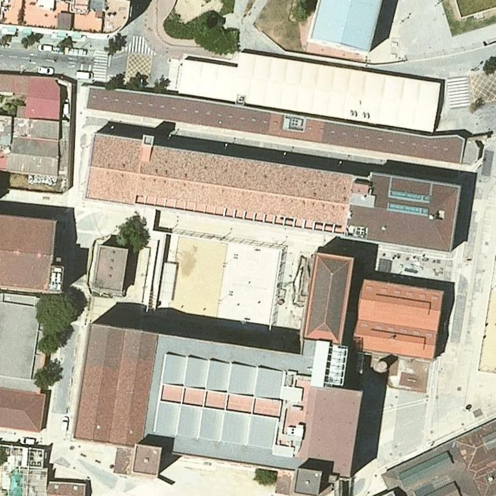 Aerial view of the grounds of Institut Martí Pous
