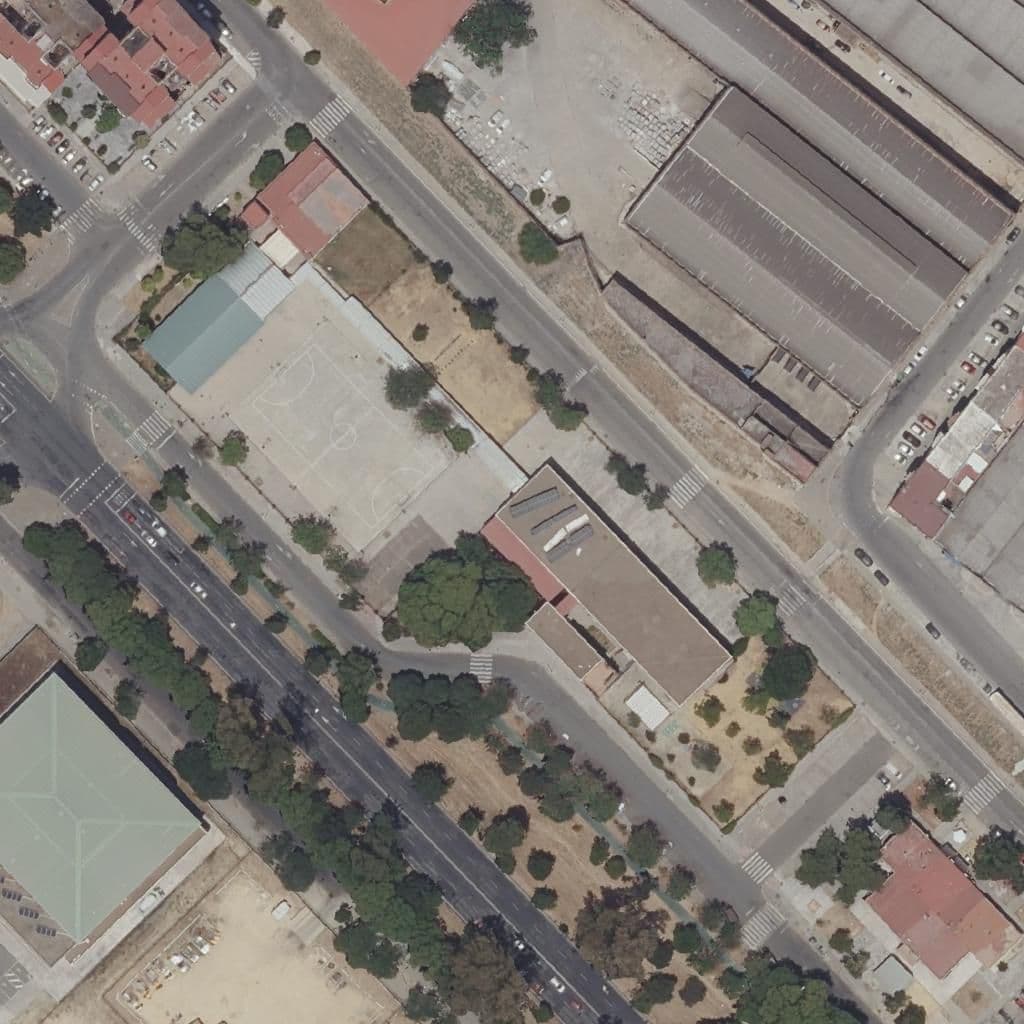 Aerial view of the grounds of Paz Y Amistad