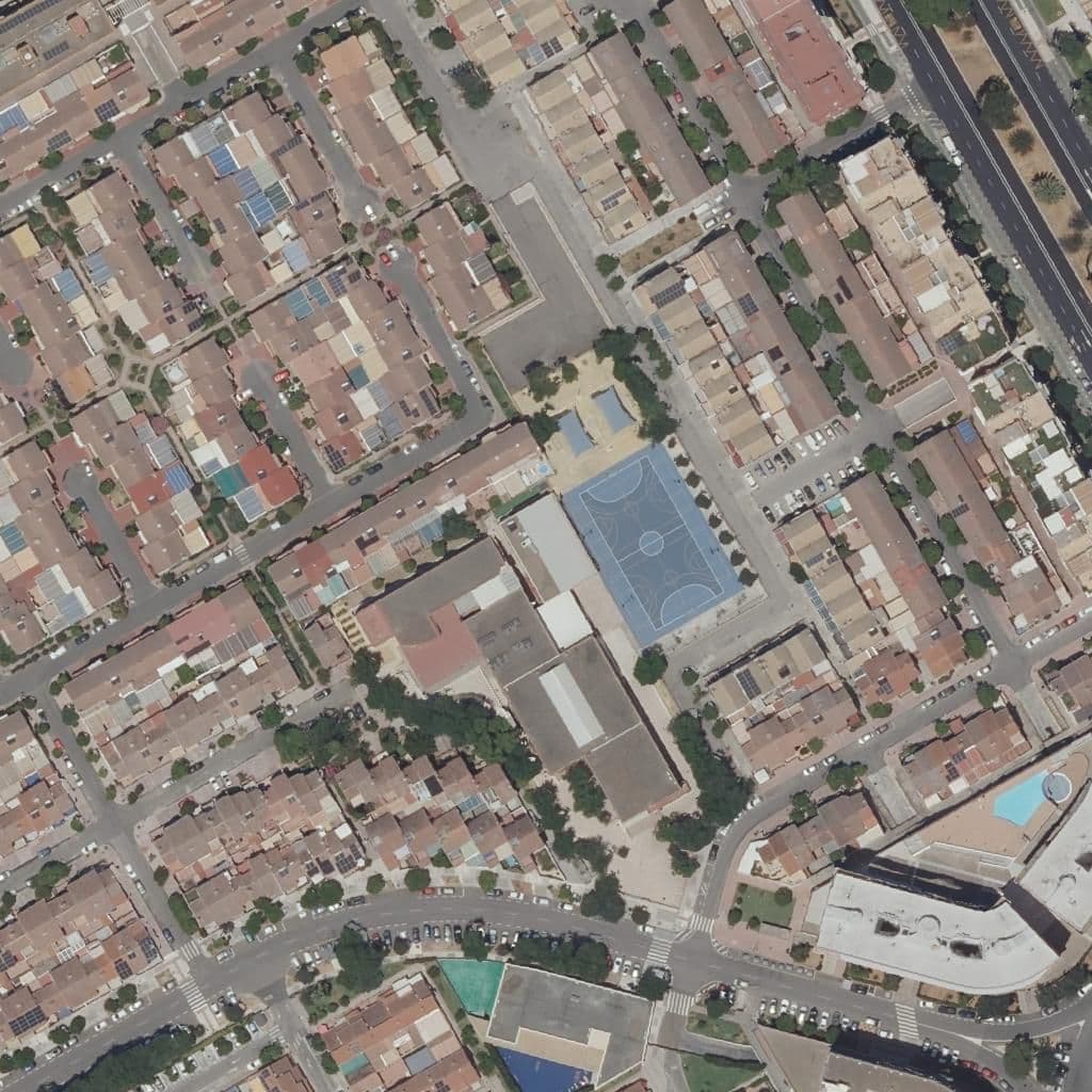Aerial view of the grounds of Isbilya