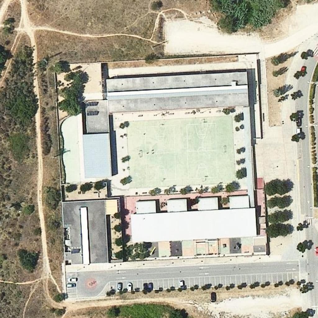 Aerial view of the grounds of Escola Bressol L'espurna