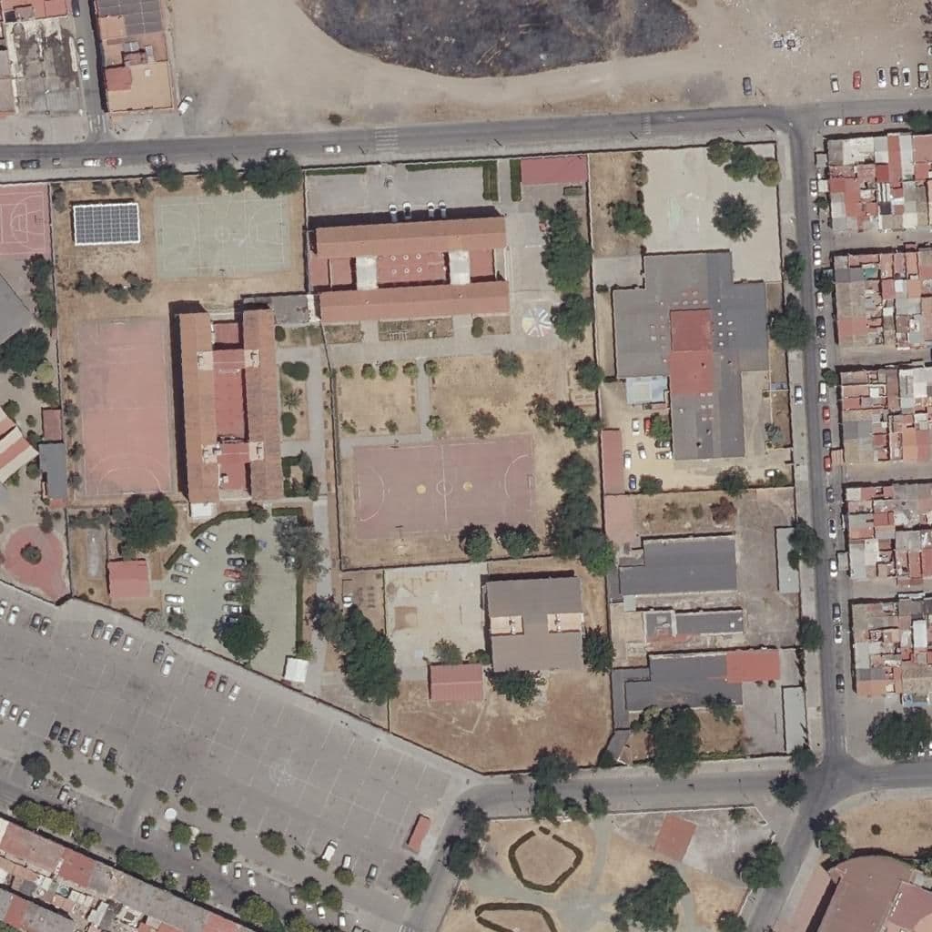 Aerial view of the grounds of Siglo Xxi
