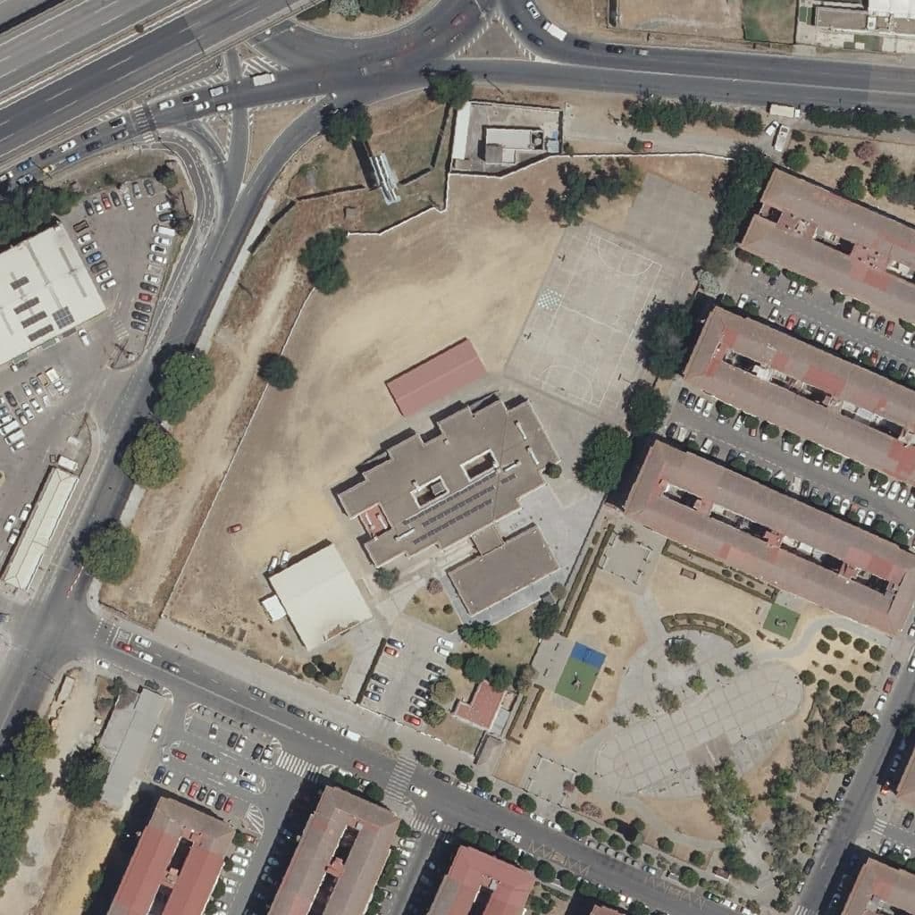 Aerial view of the grounds of María Moliner