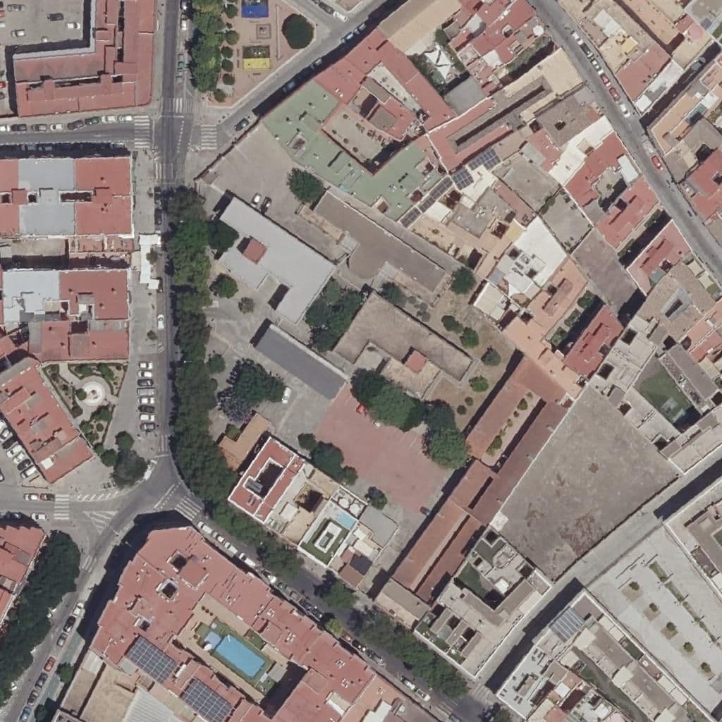 Aerial view of the grounds of Sevilla
