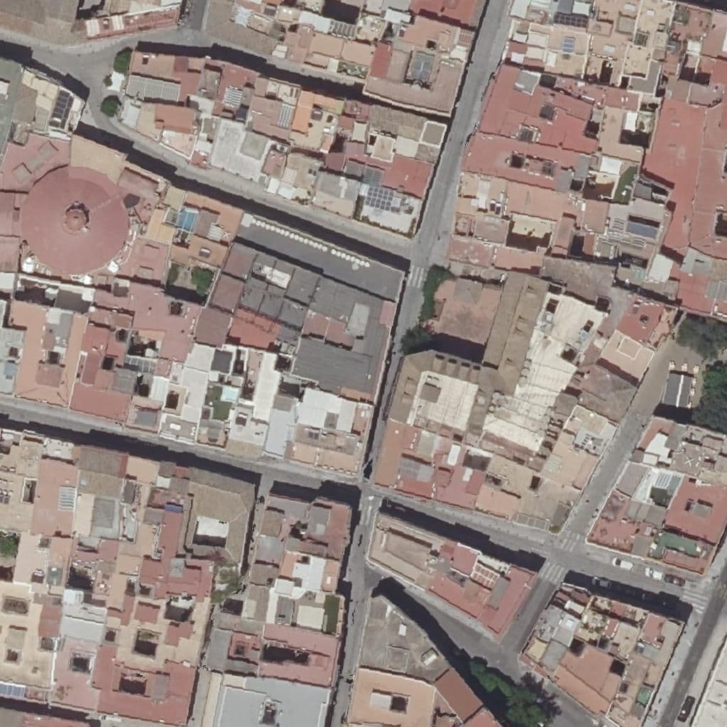 Aerial view of the grounds of Cristóbal De Morales