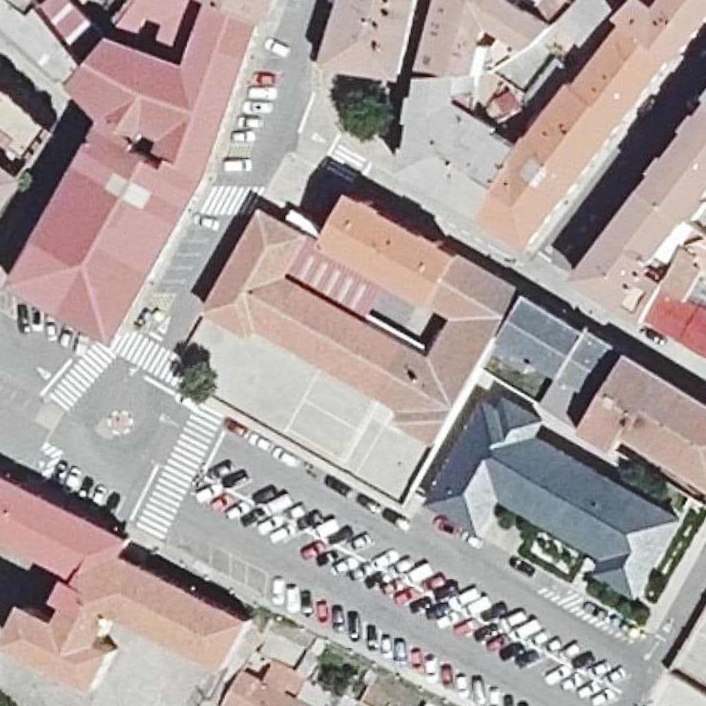 Aerial view of the grounds of Ángel Barja
