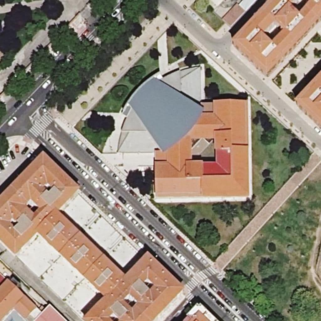 Aerial view of the grounds of Conservatorio Superior De Castilla Y León