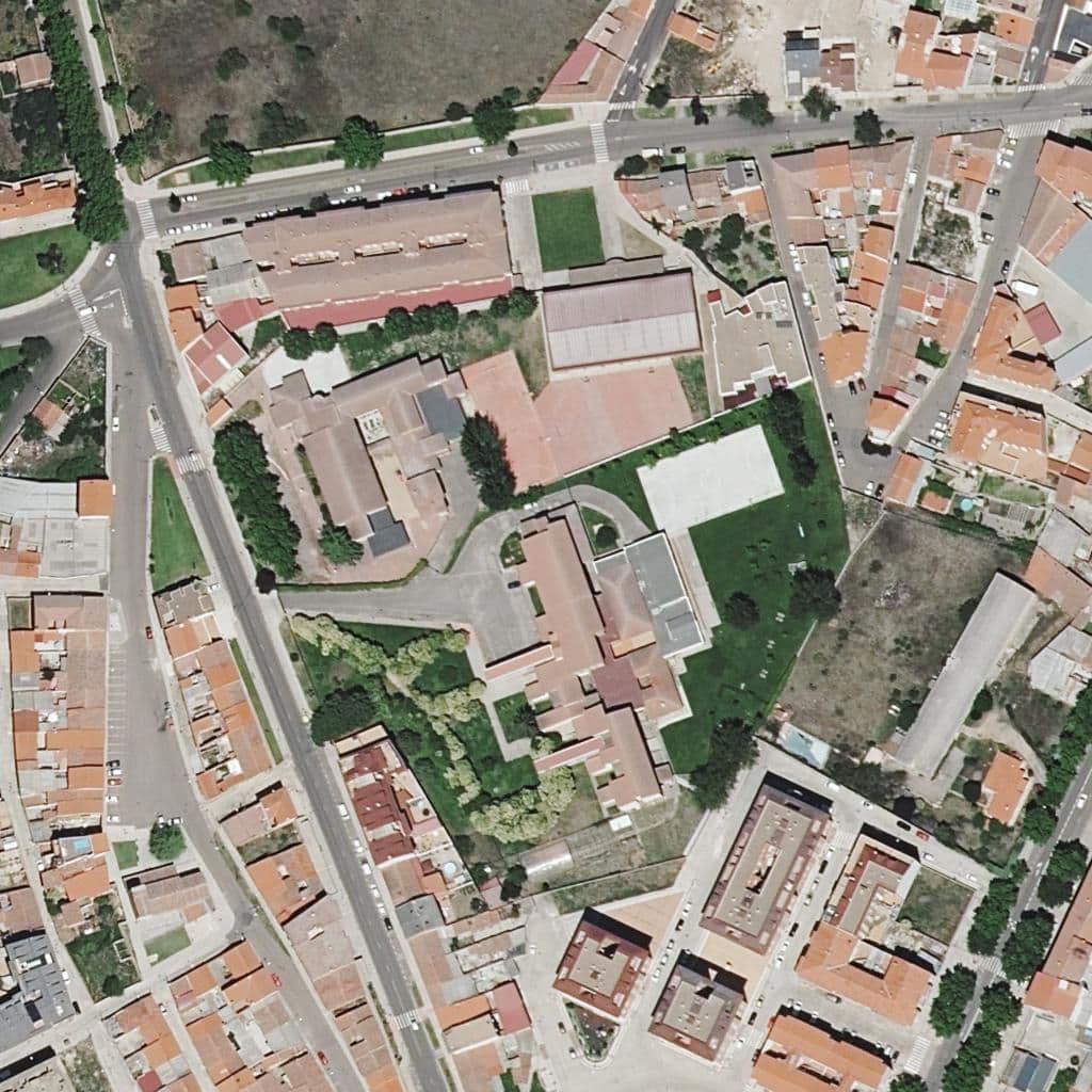 Aerial view of the grounds of Virgen Del Castillo