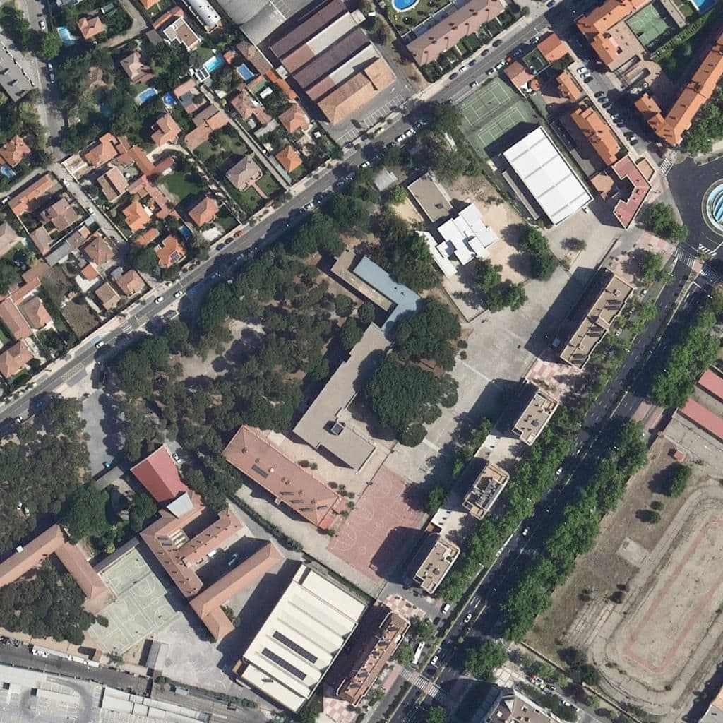 Aerial view of the grounds of Alonso Berruguete