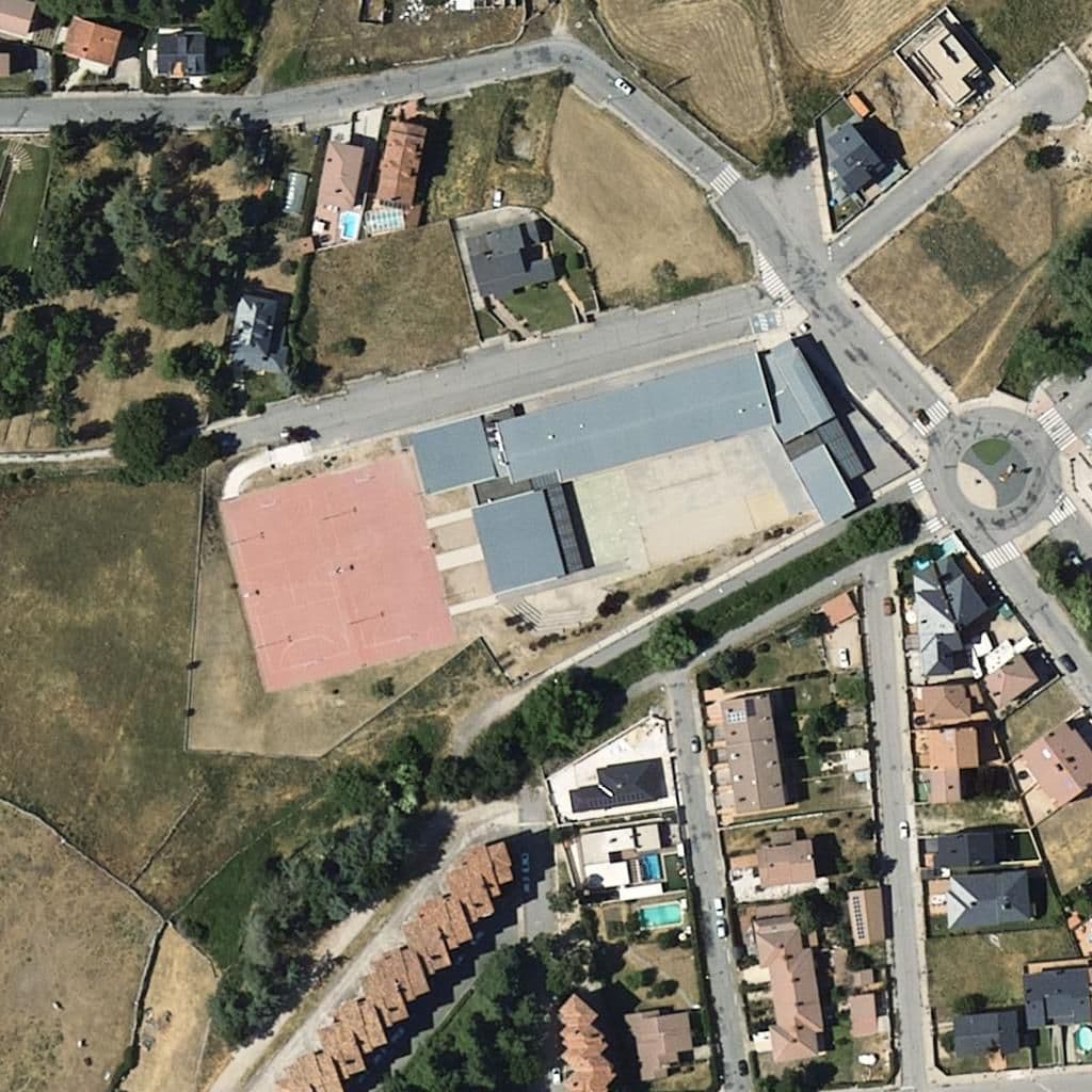 Aerial view of the grounds of Arcipreste De Hita