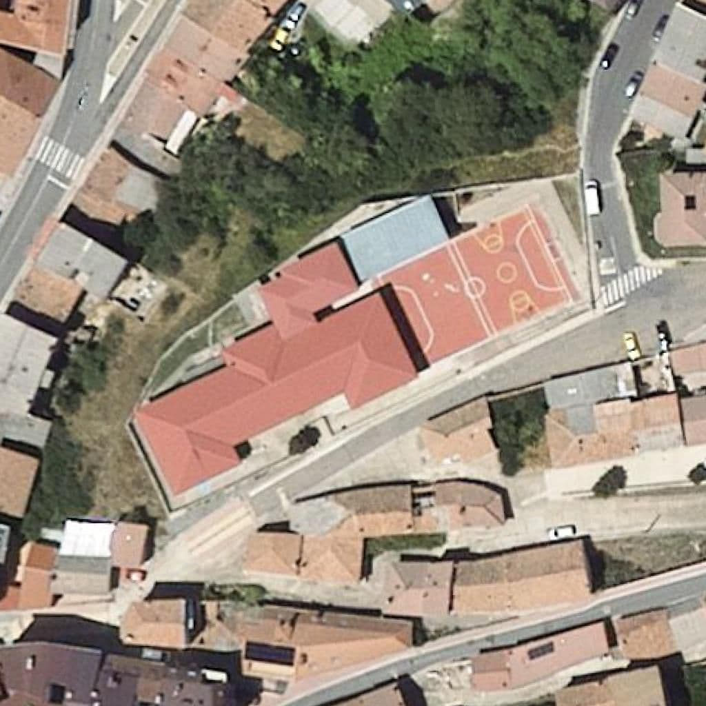 Aerial view of the grounds of El Otero