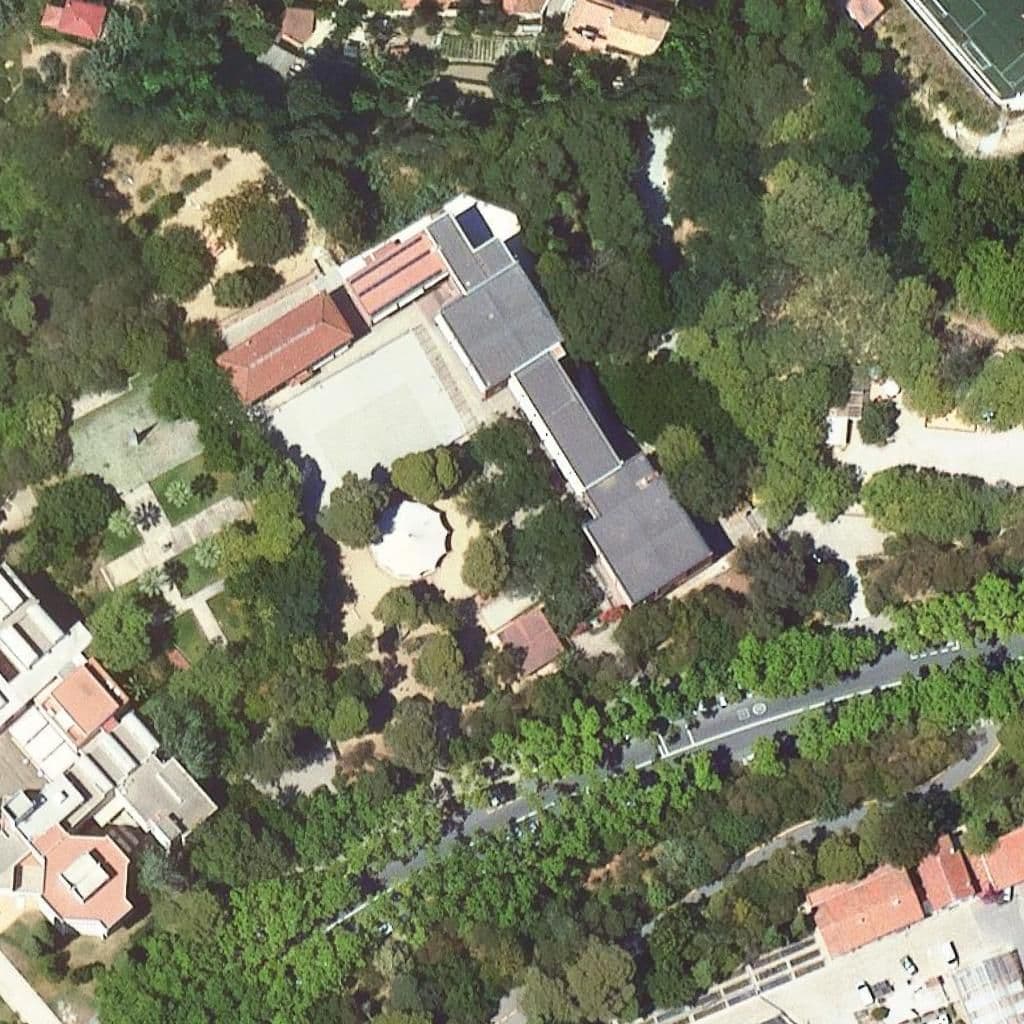 Aerial view of the grounds of Institut Bosc De Montjuïc