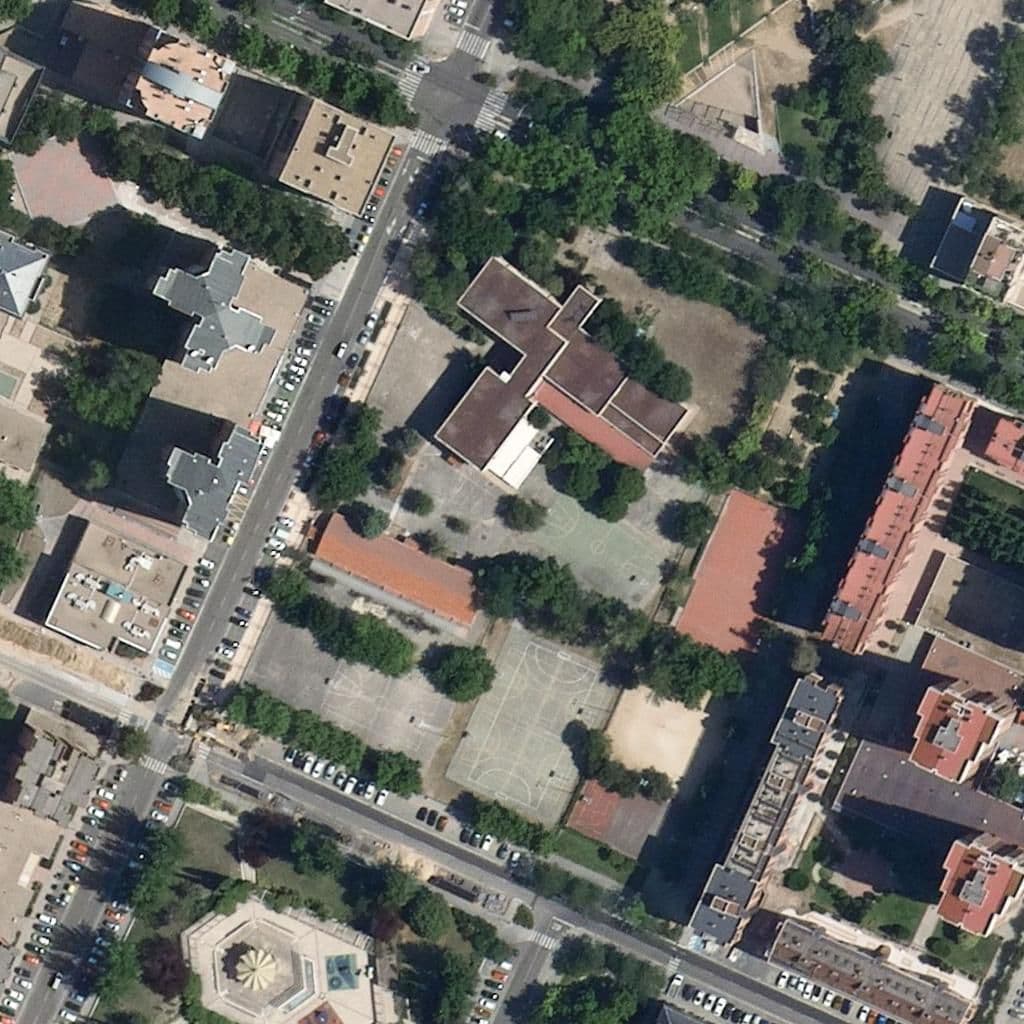 Aerial view of the grounds of Francisco Giner De Los Ríos