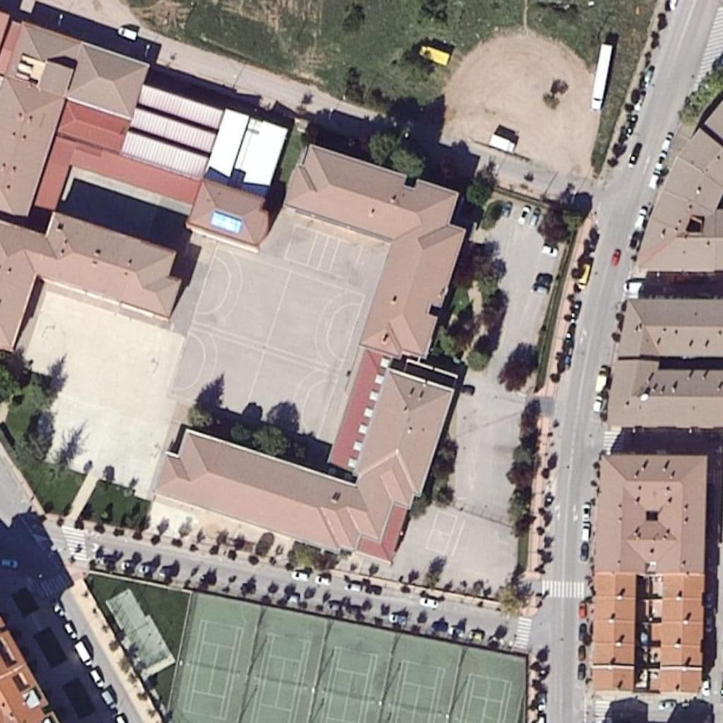 Aerial view of the grounds of Fuente Del Rey