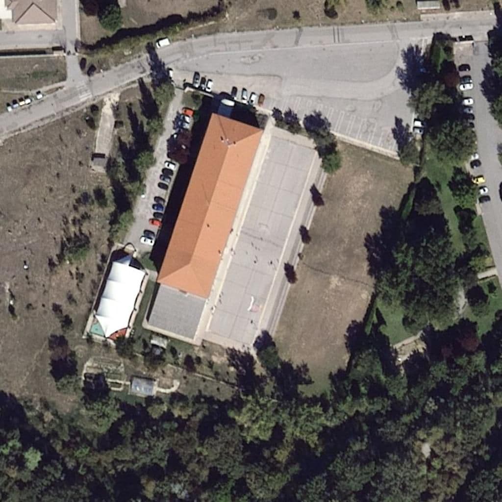 Aerial view of the grounds of Fuentes Blancas